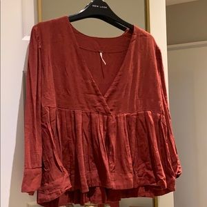 Free People Pleated Top